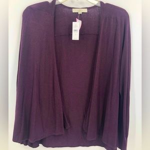 XL (NWT) LOFT Eggplant Duster